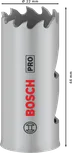 Sierra de corona multimaterial Bosch PRO rosca 22 mm.