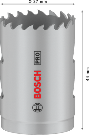 Sierra de corona multimaterial Bosch PRO roscada de 37 mm.