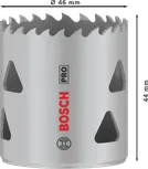 Sierra de corona multimaterial Bosch PRO roscada 46 mm.