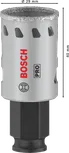 Sierra de corona Bosch PRO Tile PC Plus de 29 mm para taladrar baldosas.