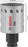 Sierra de corona Bosch PRO Tile PC Plus de 38 mm para baldosas duras.