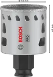 Sierra de corona Bosch PRO Tile PC Plus de 44 mm para cortar azulejos.