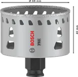 Sierra de corona Bosch PRO Tile PC Plus de 68 mm para cortar azulejos.