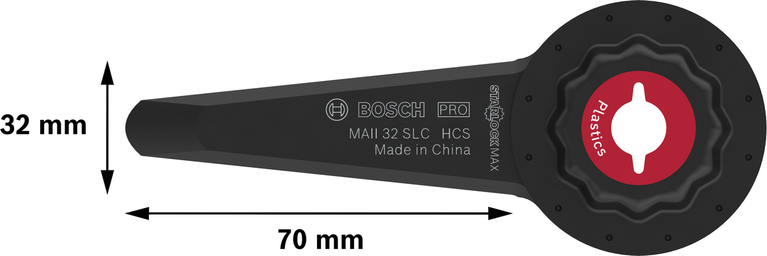 Espátula para calafateo de plásticos Bosch PRO MAII 32 SLC, 32x70 mm.