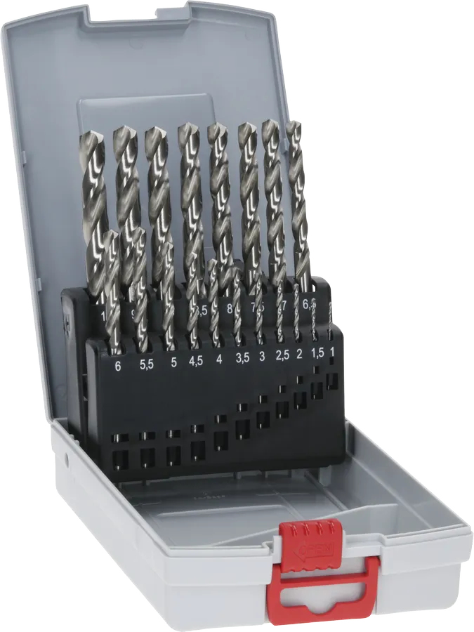 Juego de brocas helicoidales Bosch PRO Metal HSS-G, 19 piezas.