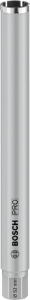 Cortadora de núcleo Bosch PRO húmeda 52x450 mm para una perforación precisa.