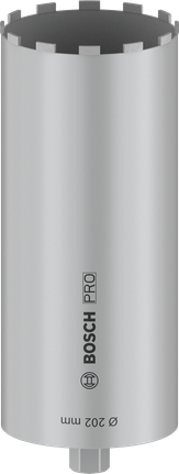 Cortadora de núcleo Bosch PRO húmeda 202 mm, 12 segmentos.