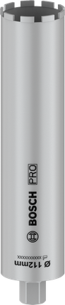 Cortadora de núcleo Bosch PRO húmeda 112 mm 450 mm 1 1/4" UNC.