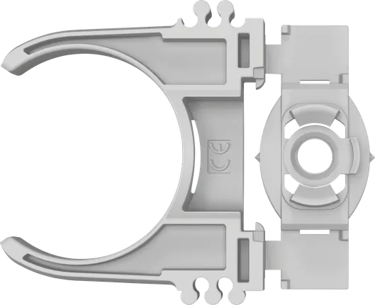Abrazadera para conducto Bosch PRO EPC de 32 mm para montaje en tuberías.