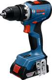 Taladro inalámbrico Bosch GSR 18V-65 con batería de 2Ah.