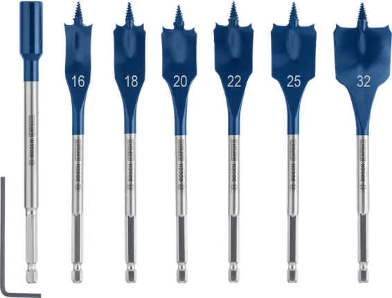 Juego de brocas de Bosch EXPERT Self Cut Speed, 7 piezas.
