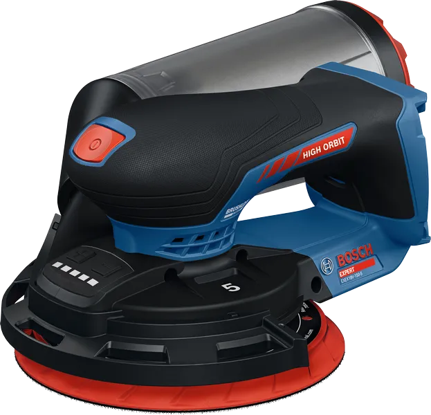 Lijadora orbital aleatoria inalámbrica Bosch EXEX18V-150-5.