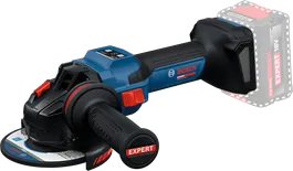 Amoladora angular inalámbrica Bosch con sistema de batería EXPERT 18V.