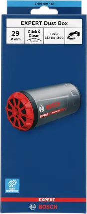 Bosch EXPERT Recogedor de polvo 29 mm GEX 18V-150-3.