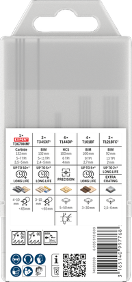 Bosch PRO Juego todo en uno para madera y metal, 15 piezas.