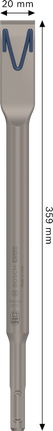 Cincel plano Bosch EXPERT SDS plus-8C 20 x 250 mm.