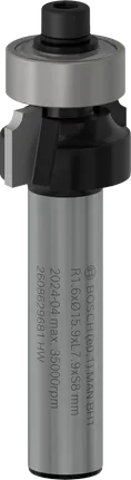 Fresa para router Bosch PRO de redondeo R 1.6 con vástago de 8 mm.