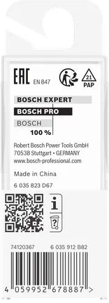 Fresa para router Bosch PRO de redondeo con vástago de 1/16 de pulgada y 1/4 de pulgada.