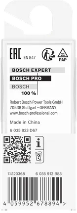 Fresa para router Bosch PRO de redondeo con vástago de 1/8 de pulgada 1/4.