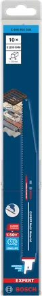 Paquete de 10 hojas de sierra de carburo Bosch EXPERT Multi Material S1259XHM.