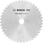 Hoja de sierra circular inalámbrica Bosch PRO Steel para metal.