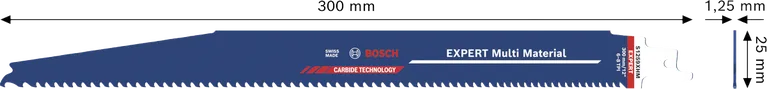 Hoja de sierra de carburo Bosch EXPERT Multi Material S1259XHM.