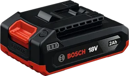 Batería Bosch de 18 V y 2 Ah para herramientas inalámbricas.