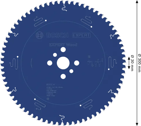 Hoja de sierra circular para madera Bosch EXPERT 300 mm T72.