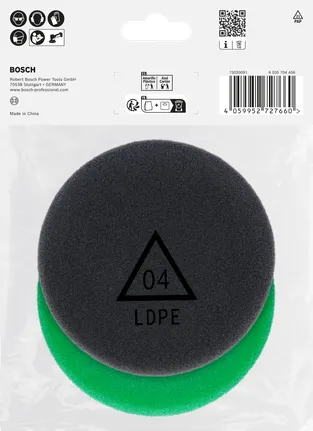 Juego de esponjas de pulido Bosch de 77 mm.