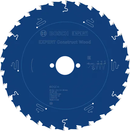 Hoja de sierra circular para madera Bosch EXPERT Construct, 210 mm.