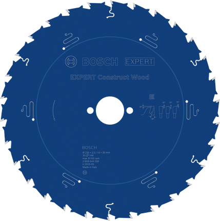 Hoja de sierra circular Bosch EXPERT Construct Wood 235 mm.