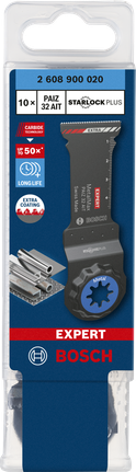 Hoja de carburo AIT para multiherramienta Bosch EXPERT MetalMax PAIZ 32.