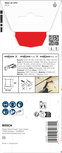 Hoja de corte para madera Bosch Starlock 32×80 mm.