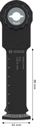 Hoja de corte para madera Bosch Starlock MAII 32 EPC 32x80mm.