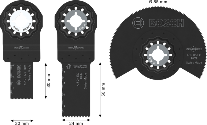 Set de hojas para madera y metal blando