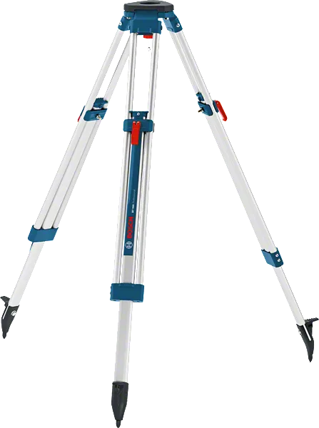 Trípode de construcción Bosch BT 160 con altura regulable.
