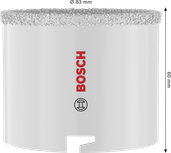 Sierra de corona para ladrillos y baldosas blandas Bosch de 83 mm.