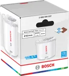 Sierra de corona Bosch para ladrillos y baldosas blandas de 83 x 60 mm.