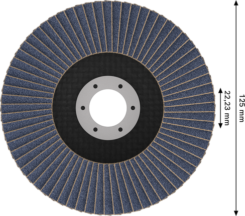 Disco de láminas Bosch X451 125 mm G40 T29 para desbaste.