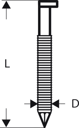 Diagrama de clavos de cabeza recortada Bosch PRO SN34CH R de 34°.