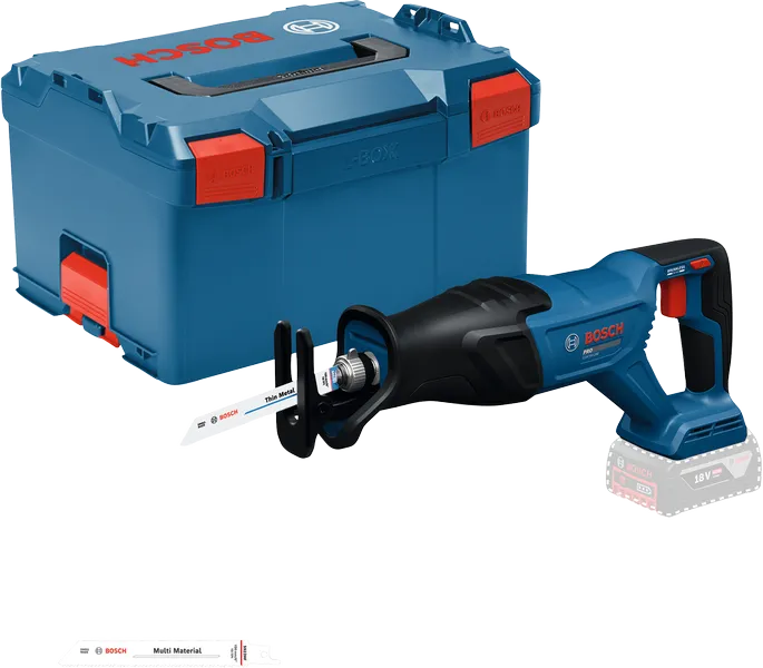 Sierra de vaivén Bosch GSA 18V-28 con L-Boxx.