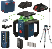 Kit de herramientas de nivelación láser Bosch GRL18V-3-31G.