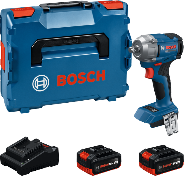 Juego de llaves de impacto inalámbricas Bosch GDS 18V-350.