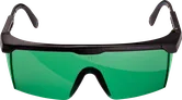 Gafas láser Bosch , tintadas en verde, para visión láser.