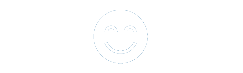 Un emoticono sonriente en un fondo blanco, simple y alegre.