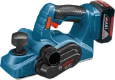 Bosch GHO 18V-LI akkuhöylä ergonomisella kahvalla.
