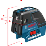 Bosch GCL 25 -laservaaituslaite kantolaukussa.