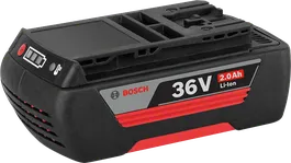 Bosch 36 V 2,0 Ah litiumioniakku.