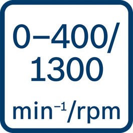 Kuormittamaton nopeus 0-400/0-1 300 r/min 