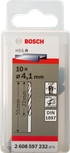 Bosch HSS-R-pitkät poranterät, 4,1 mm, DIN 1897, metallille.